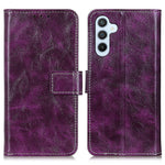 For Samsung Galaxy S24 FE Case Wallet Leather Phone Cover Crazy Horse Texture