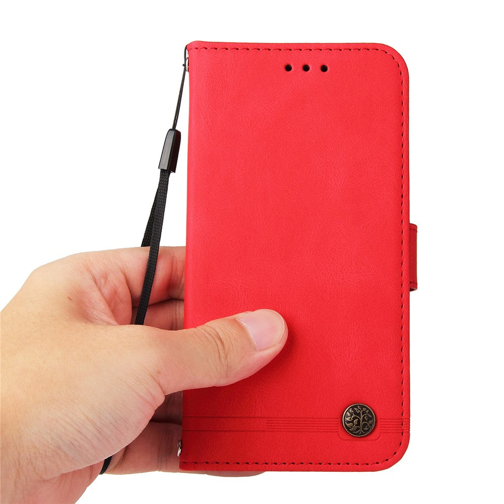 For Samsung Galaxy S24 FE Leather Wallet Cases Skin Touch Phone Cover Stand with Strap