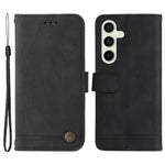For Samsung Galaxy S24 FE Leather Wallet Cases Skin Touch Phone Cover Stand with Strap
