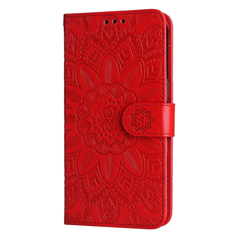 For Samsung Galaxy S24 FE Wallet Case Sunflower PU Leather Phone Cover