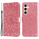 For Samsung Galaxy S24 FE Wallet Case Sunflower PU Leather Phone Cover