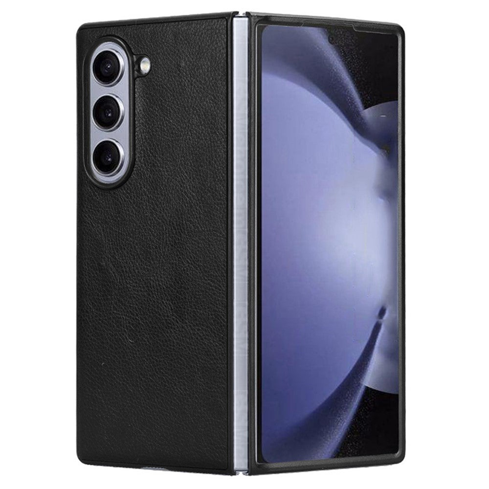For Samsung Galaxy Z Fold6 5G Case Litchi Texture PU Leather + PC Phone Cover