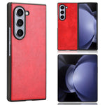 For Samsung Galaxy Z Fold6 5G Case Litchi Texture PU Leather + PC Phone Cover