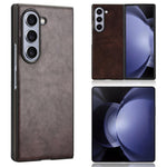 For Samsung Galaxy Z Fold6 5G Case Litchi Texture PU Leather + PC Phone Cover