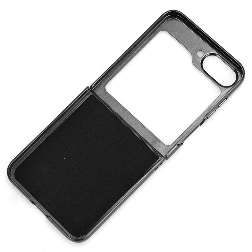 For Samsung Galaxy Z Flip7 FE 5G / Z Flip6 5G Case Litchi Texture Leather Hard PC Phone Cover