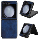 For Samsung Galaxy Z Flip7 FE 5G / Z Flip6 5G Case Litchi Texture Leather Hard PC Phone Cover