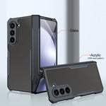 XUNDD For Samsung Galaxy Z Fold6 5G Case TPU+Acrylic Precise Cutouts Phone Cover with Screen Film / Protective Bar