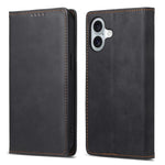 DF-05 For iPhone 16 Case PU Leather RFID Blocking Phone Cover