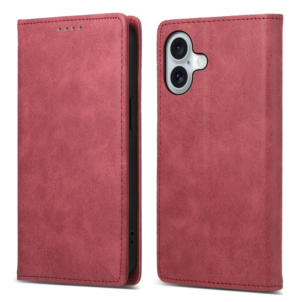 DF-05 For iPhone 16 Case PU Leather RFID Blocking Phone Cover