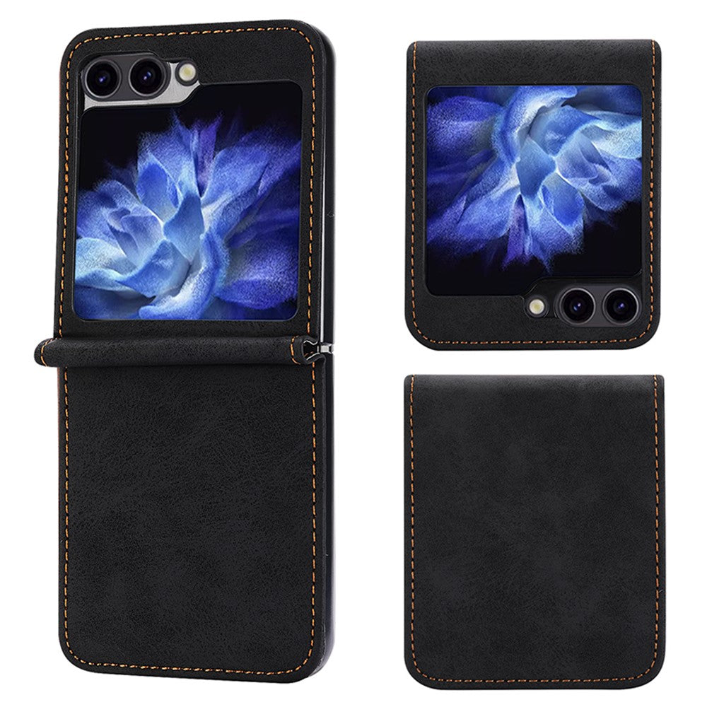 DF-05 För Samsung Galaxy Z Flip7 FE 5G / Z Flip6 5G Skal PU-läder Magnetiskt mobilskal