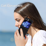 DF-05 För Samsung Galaxy Z Flip7 FE 5G / Z Flip6 5G Skal PU-läder Magnetiskt mobilskal