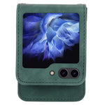 DIERFENG DF-03 kortholder-mobilcover til Samsung Galaxy Z Flip7 FE 5G / Z Flip6 5G med trykte linjer