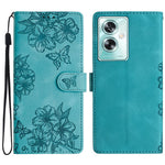 For Oppo A79 5G / A2 5G Case Butterfly Flower PU Leather Magnetic Clasp Phone Cover