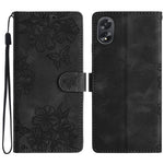 For Oppo A58 5G / A78 5G Case Leather Shockproof Skin-Touch Phone Cover Butterfly Flower