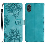 For Oppo A58 5G / A78 5G Case Leather Shockproof Skin-Touch Phone Cover Butterfly Flower