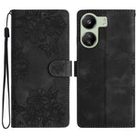 For Xiaomi Redmi 13C 4G / Poco C65 4G Case Butterfly Flower Design Leather Wallet Flip Phone Cover