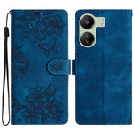 For Xiaomi Redmi 13C 4G / Poco C65 4G Case Butterfly Flower Design Leather Wallet Flip Phone Cover
