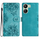 For Xiaomi Redmi 13C 4G / Poco C65 4G Case Butterfly Flower Design Leather Wallet Flip Phone Cover