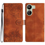 For Xiaomi Redmi 13C 4G / Poco C65 4G Case Butterfly Flower Design Leather Wallet Flip Phone Cover