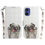 Til Motorola Moto G85 5G / S50 Neo 5G Telefoncover Pung Læder Telefonstativ Cover med Mønsterprint