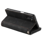 For Samsung Galaxy S24 FE Etui Lynlåslomme PU-læder Telefoncover med 9 Kortpladser