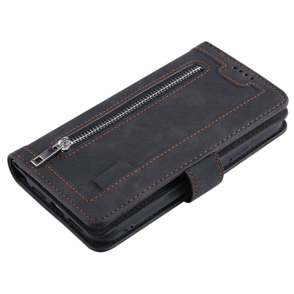 For Samsung Galaxy S24 FE Etui Lynlåslomme PU-læder Telefoncover med 9 Kortpladser
