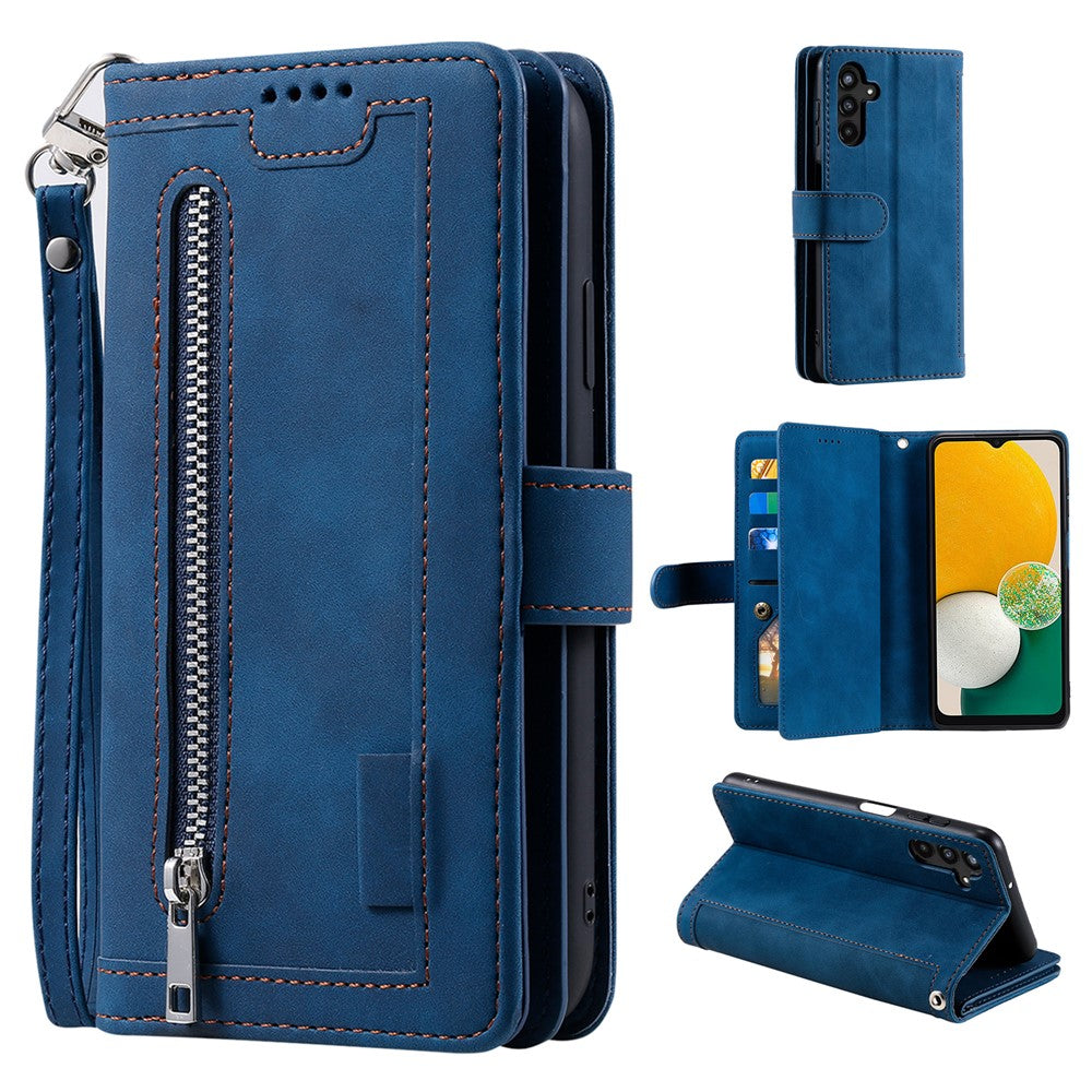 For Samsung Galaxy S24 FE Etui Lynlåslomme PU-læder Telefoncover med 9 Kortpladser