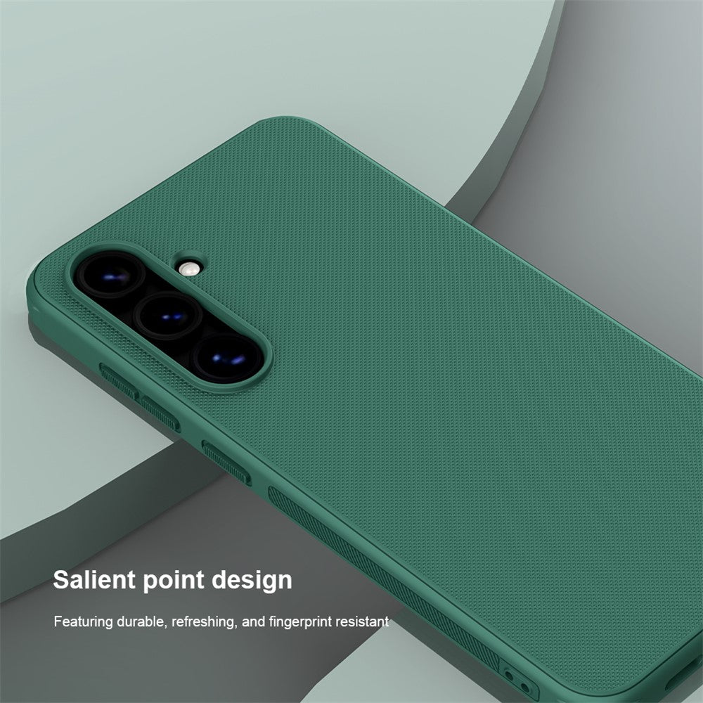 NILLKIN Super Frosted Shield Pro for Samsung Galaxy S24 FE Case PC+TPU Drop-Proof Shell Built-In Magnet Ring