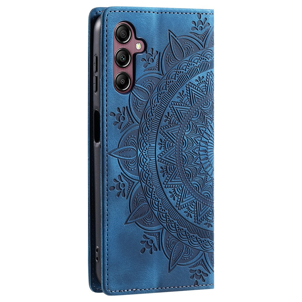 Style 010 Wallet Magnetic Phone Stand Case for Samsung Galaxy S24 FE Imprinted  PU Leather Phone Cover