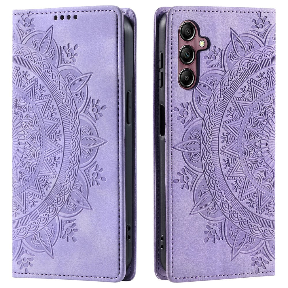 Style 010 Wallet Magnetic Phone Stand Case for Samsung Galaxy S24 FE Imprinted  PU Leather Phone Cover