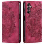 Style 010 Wallet Magnetic Phone Stand Case for Samsung Galaxy S24 FE Imprinted  PU Leather Phone Cover