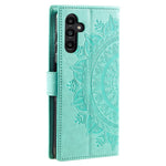 For Samsung Galaxy S24 FE Phone Stand Case Imprinted Totem PU Leather Wallet Phone Cover