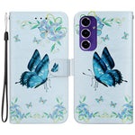 Wallet Phone Case for Samsung Galaxy S24 FE TPU+PU Leather Phone Stand Cover with Pattern Printing