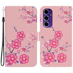 Tegnebog Telefonetui til Samsung Galaxy S24 FE TPU+PU Læder Telefonstativ Cover med Mønstertryk