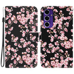 Tegnebog Telefonetui til Samsung Galaxy S24 FE TPU+PU Læder Telefonstativ Cover med Mønstertryk