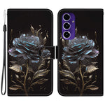 Tegnebog Telefonetui til Samsung Galaxy S24 FE TPU+PU Læder Telefonstativ Cover med Mønstertryk