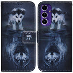 Stand Phone Case for Samsung Galaxy S24 FE Wallet Pattern Printing Leather Phone Cover