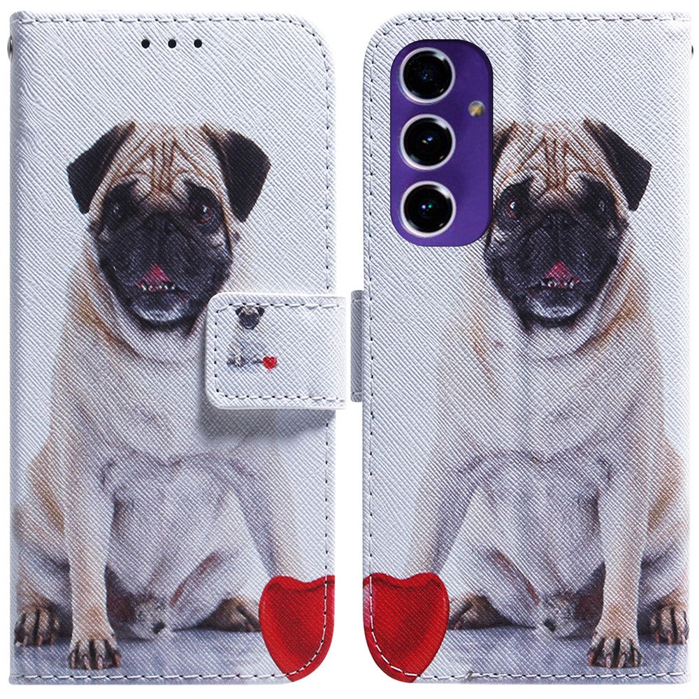 Stand Phone Case for Samsung Galaxy S24 FE Wallet Pattern Printing Leather Phone Cover