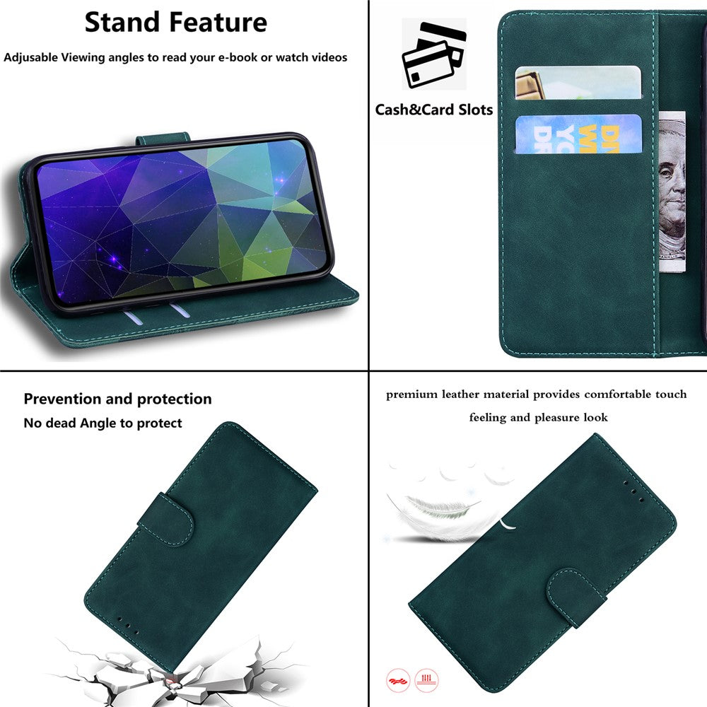 For Samsung Galaxy S24 FE Anti-Scratch Phone Case TPU + PU Leather Phone Stand Cover