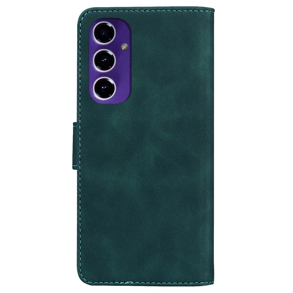 For Samsung Galaxy S24 FE Anti-Scratch Phone Case TPU + PU Leather Phone Stand Cover