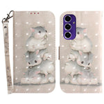 Telefoncover til Samsung Galaxy S24 FE Pung Læder Telefonstander Cover med Mønsterprint