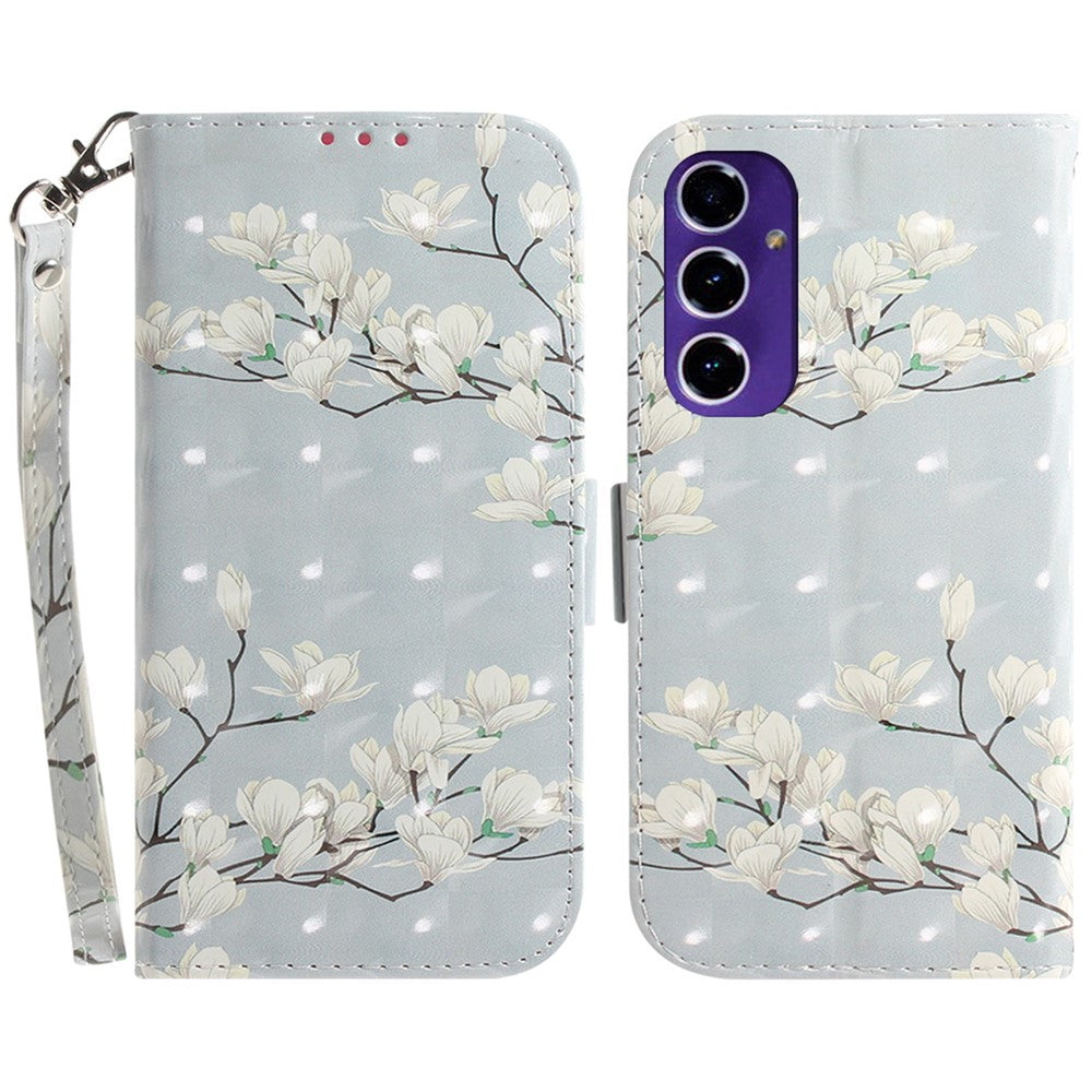 Telefoncover til Samsung Galaxy S24 FE Pung Læder Telefonstander Cover med Mønsterprint