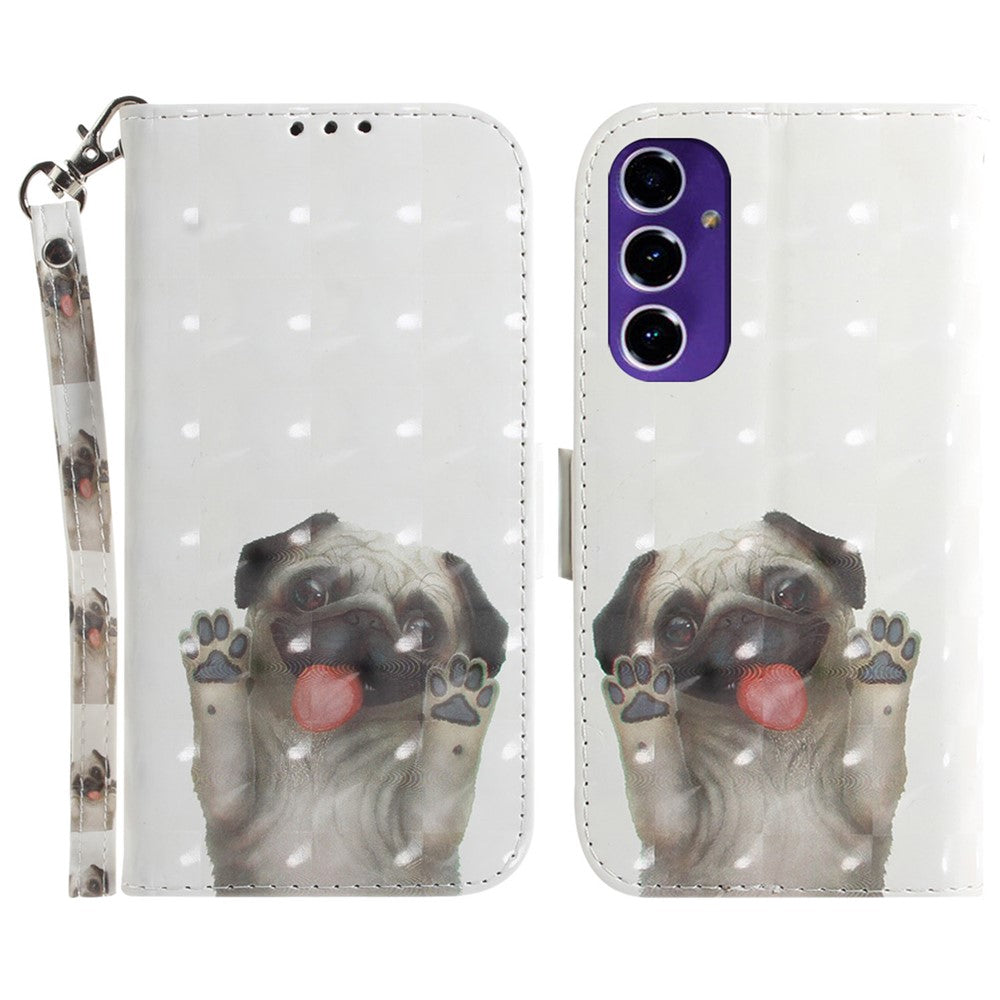 Telefoncover til Samsung Galaxy S24 FE Pung Læder Telefonstander Cover med Mønsterprint