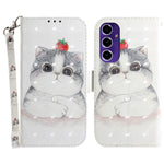 Telefoncover til Samsung Galaxy S24 FE Pung Læder Telefonstander Cover med Mønsterprint