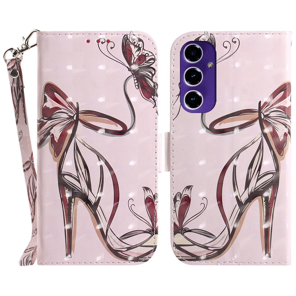 Telefoncover til Samsung Galaxy S24 FE Pung Læder Telefonstander Cover med Mønsterprint