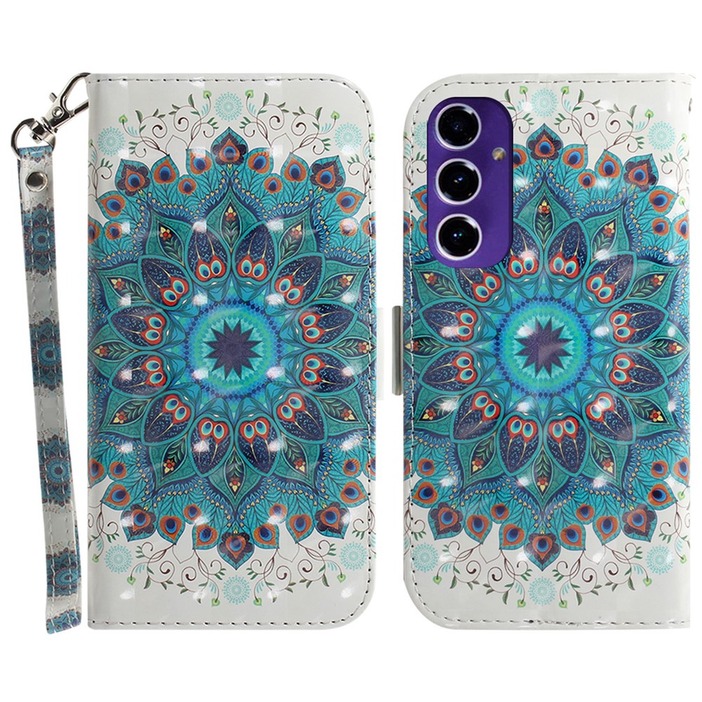Telefoncover til Samsung Galaxy S24 FE Pung Læder Telefonstander Cover med Mønsterprint