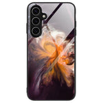 Til Samsung Galaxy S24 FE Telefoncover Marmormønster Hærdet Glas+PC+TPU Telefoncover