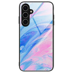 Til Samsung Galaxy S24 FE Telefoncover Marmormønster Hærdet Glas+PC+TPU Telefoncover