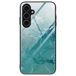 Til Samsung Galaxy S24 FE Telefoncover Marmormønster Hærdet Glas+PC+TPU Telefoncover