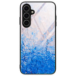 Til Samsung Galaxy S24 FE Telefoncover Marmormønster Hærdet Glas+PC+TPU Telefoncover